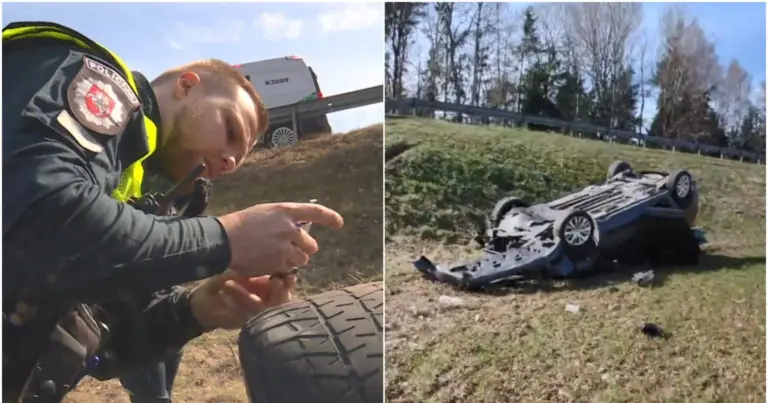 Į griovį nuvažiavusi moteris nuo pareigūnų nuslėpė svarbią detalę: kartu važiavo ir keturi vaikai