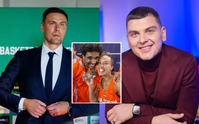 Robertas Javtokas, Rolandas Mackevičius, Kamilė Nacickaitė su vyru