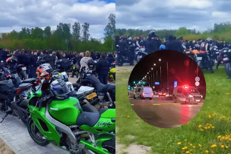 Jautri akimirka: Anapilin išlydėtas Kaune į avariją patekęs motociklininkas