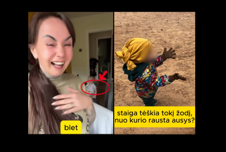 Olivijos (OLI) ir jos vyro keliami vaizdo įrašai bado akis. Mokina vaiką keiktis (PAMATYK VIDEO)