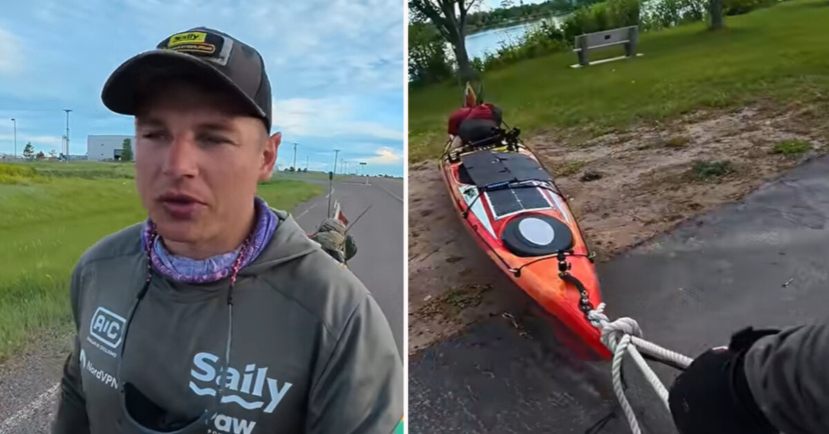 Valujavičius, keldamas baidarę per Misūrį, atkirto Narauskui: „Jeigu darai, tai darai tvarkingai“