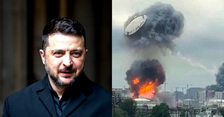 Zelenskis: naujas smūgis Maskvai – tolimojo nuotolio „sankcijos“ smogė naftos perdirbimo gamyklai