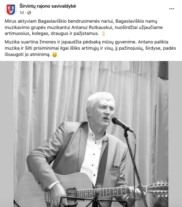 Skaudi žinia: mirė mylimas Lietuvos muzikantas 2 image 378