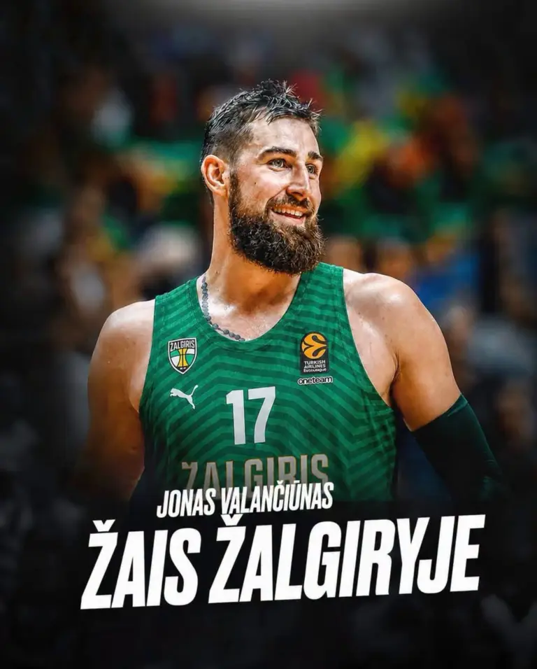 Jonas Valančiūnas grįžta į Lietuvą – pasirašė sutartį su Kauno „Žalgiriu“