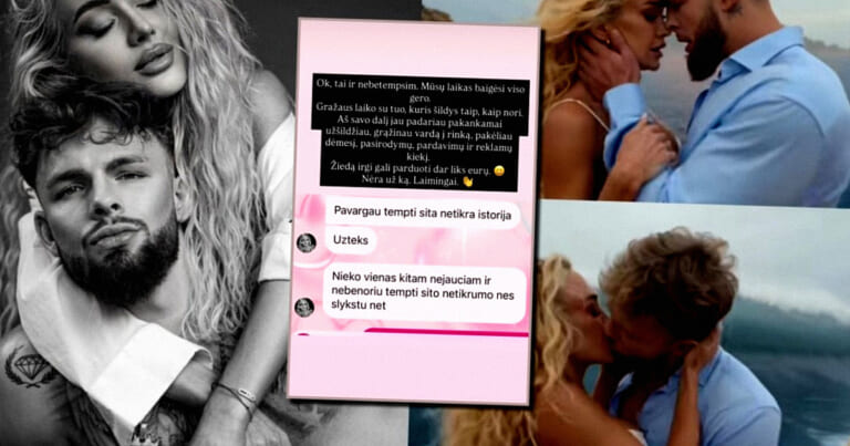 D. Dirkstys paviešino O. Pikul žinutę – ji atsakė: „Turiu kitą, esam subrendę“ (pamatyk viską)