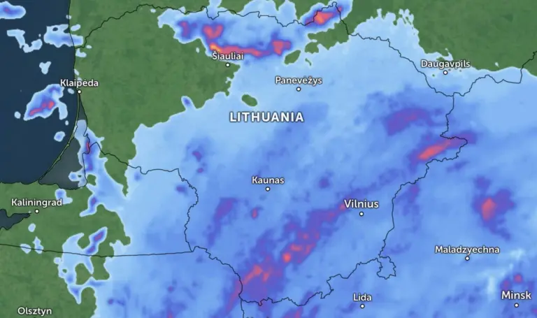 Šiandien dalyje Lietuvos – pavojingų reiškinių perspėjimai: sinoptikai praneša, ko sulauksime