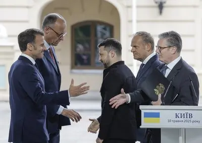 Volodymyras Zelenskis su Europos šalių lyderiais