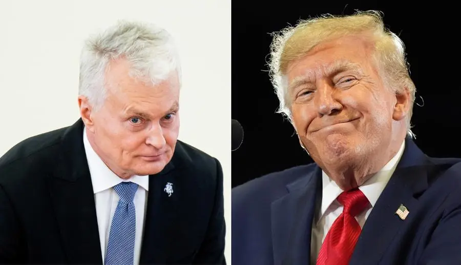 Nausėda padėkojo Trumpui, o šis atsakė keliais žodžiais: „Mes jus stebime, mes jūsų nepaliksime“