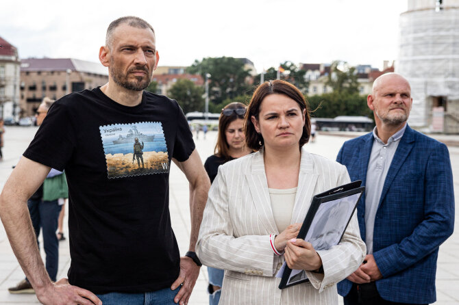 Pauliaus Peleckio / BNS nuotr./Siarhejus Cichanouskis, Sviatlana Cichanouskaja